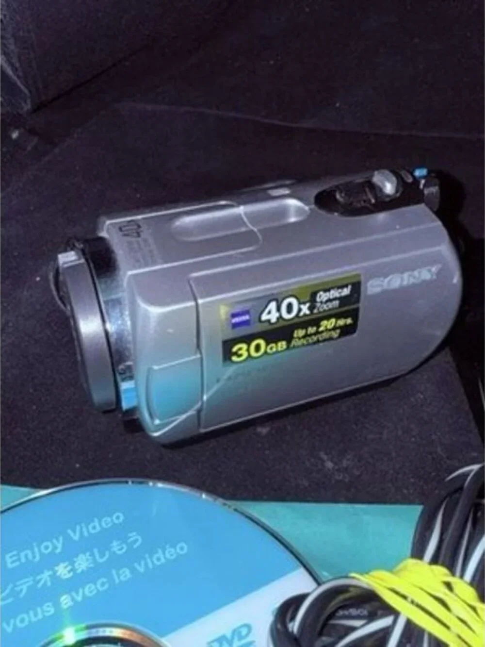 Sony Handycam DCR-SR42 HDD Camcorder Bundle Y2K NightShot 40x Zoom TESTED